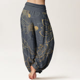 Cotton Lotus Koi Harem Pants