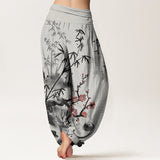 Cotton Bamboo Orchids Harem Pants