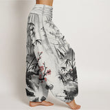 Cotton Bamboo Orchids Harem Pants