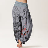 Cotton Bamboo Orchids Harem Pants