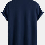 Button-Up Waffle Shirt