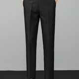 Contrast Waffle Zipper Knit Polo & Slim Fit Tapered Trousers