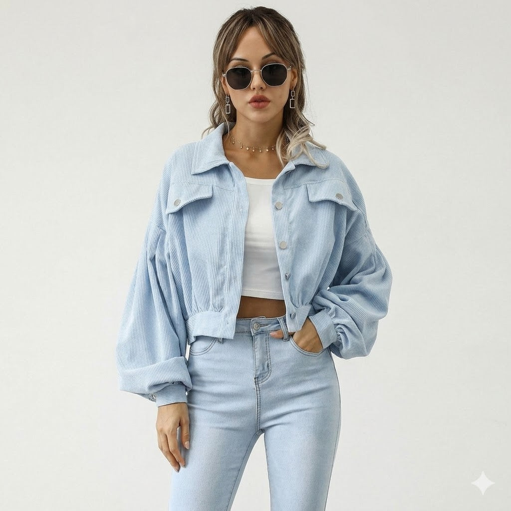 Serena Bellucci | Cropped Corduroy Jacket For Women