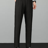 Linen Ribbed Knit Polo & Slim Fit Tapered Trousers