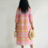 Tessa | Easy Drape Stripe Midi Dress