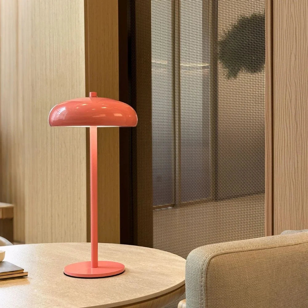 Lâmpada de mesa retro elegante