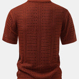 V-Neck Polo Shirt with Hook