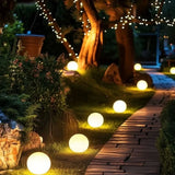Luminária esférica de jardim