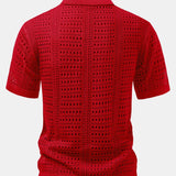 V-Neck Polo Shirt with Hook