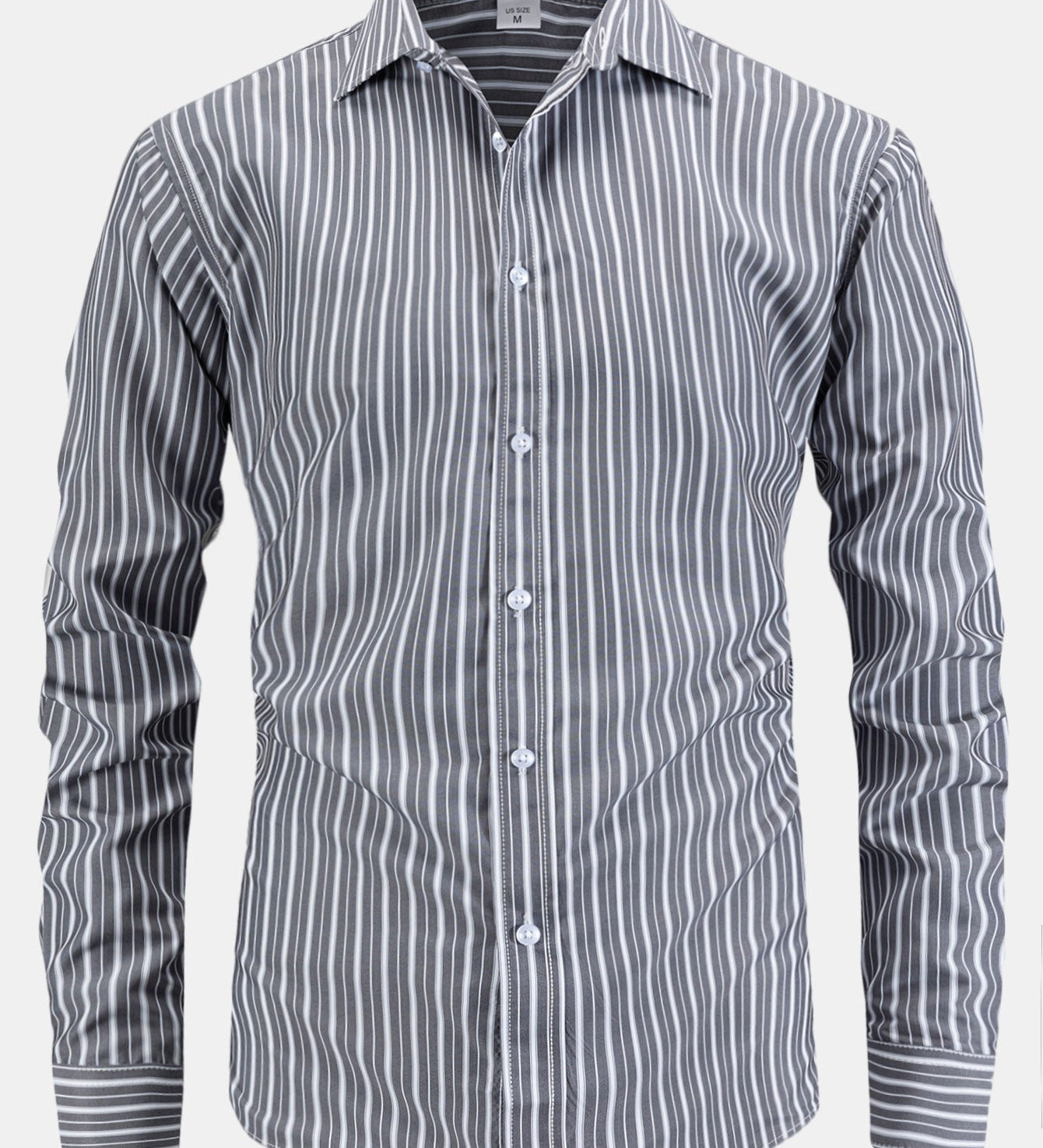 Long Sleeve Striped Button-Up Shirt