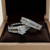 Eternal Radiance Ring Set | White Gold