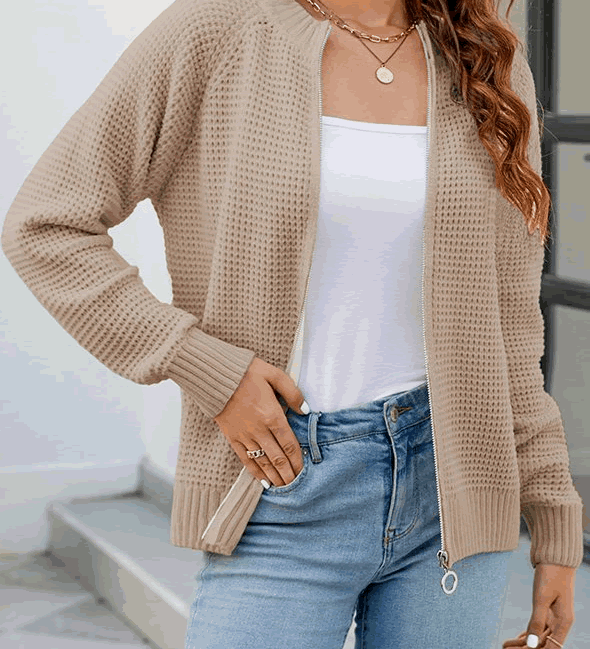 Isabella Moreau | Minimalist Open Front Cardigan For Women