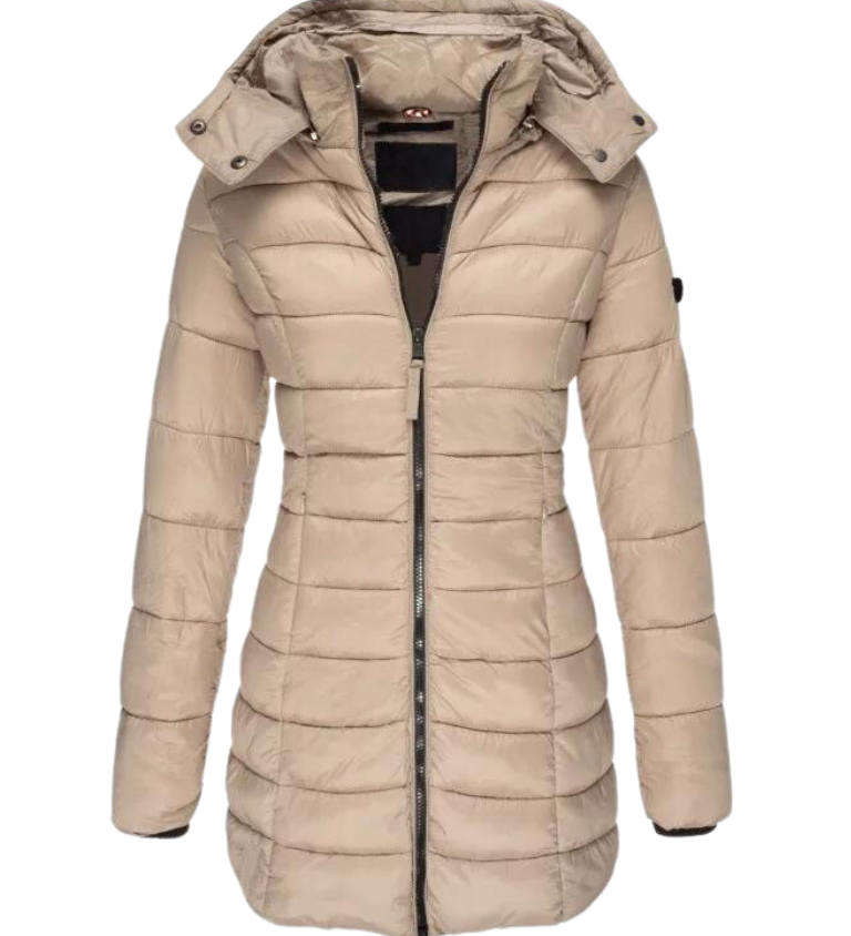Camille Laurent | Quilted Winter Puffer Coat For Women