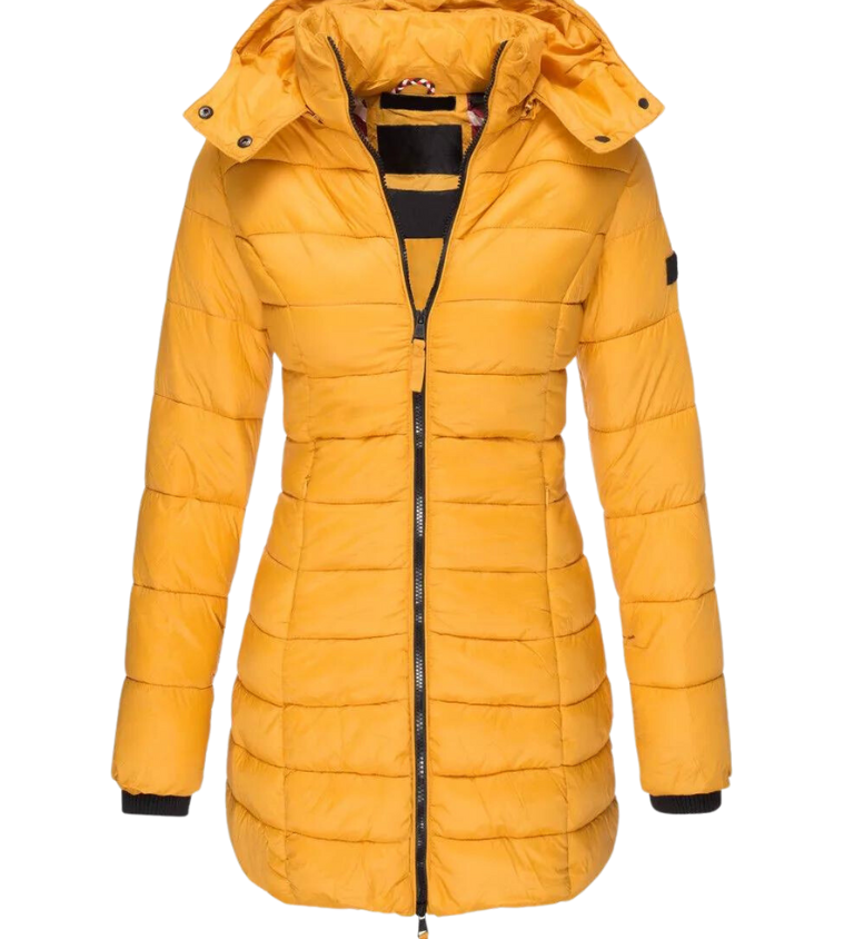 Camille Laurent | Quilted Winter Puffer Coat For Women