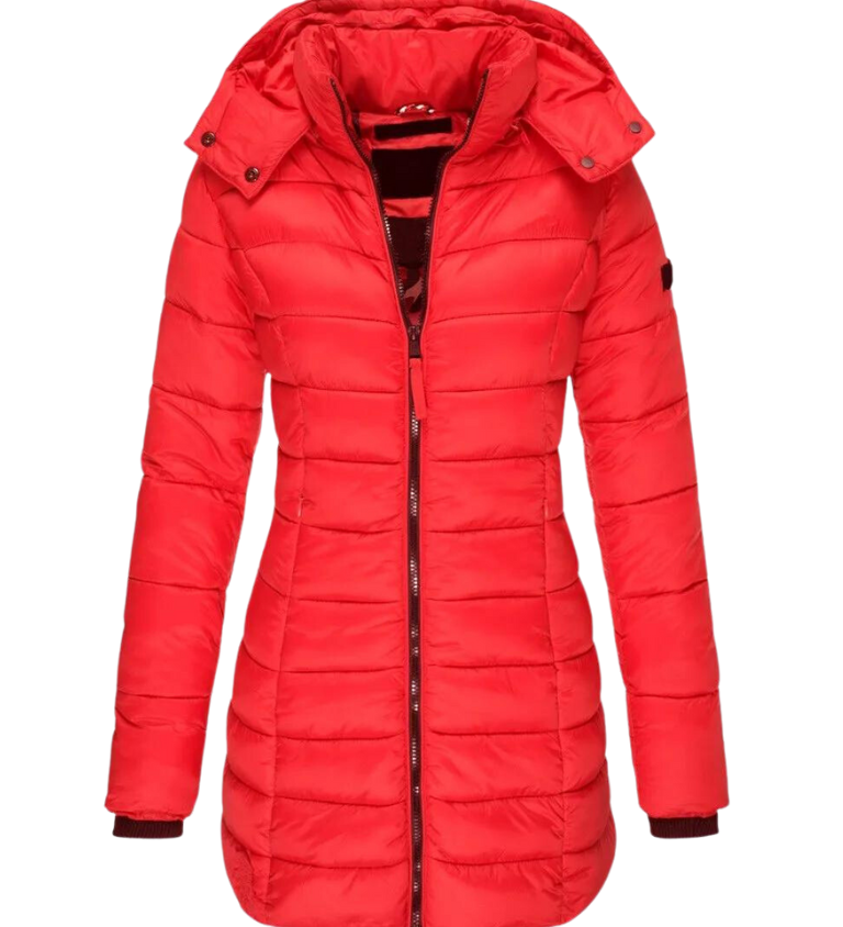 Camille Laurent | Quilted Winter Puffer Coat For Women