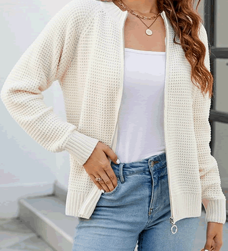 Isabella Moreau | Minimalist Open Front Cardigan For Women