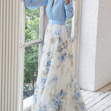 Beautiful Maxi Dress with Floral Print