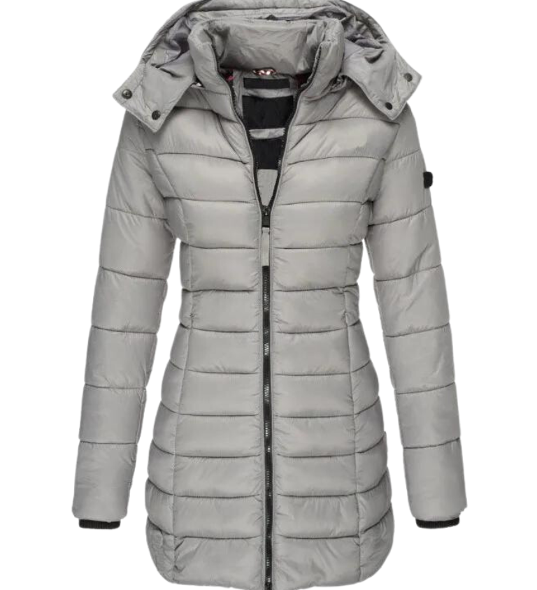 Camille Laurent | Quilted Winter Puffer Coat For Women