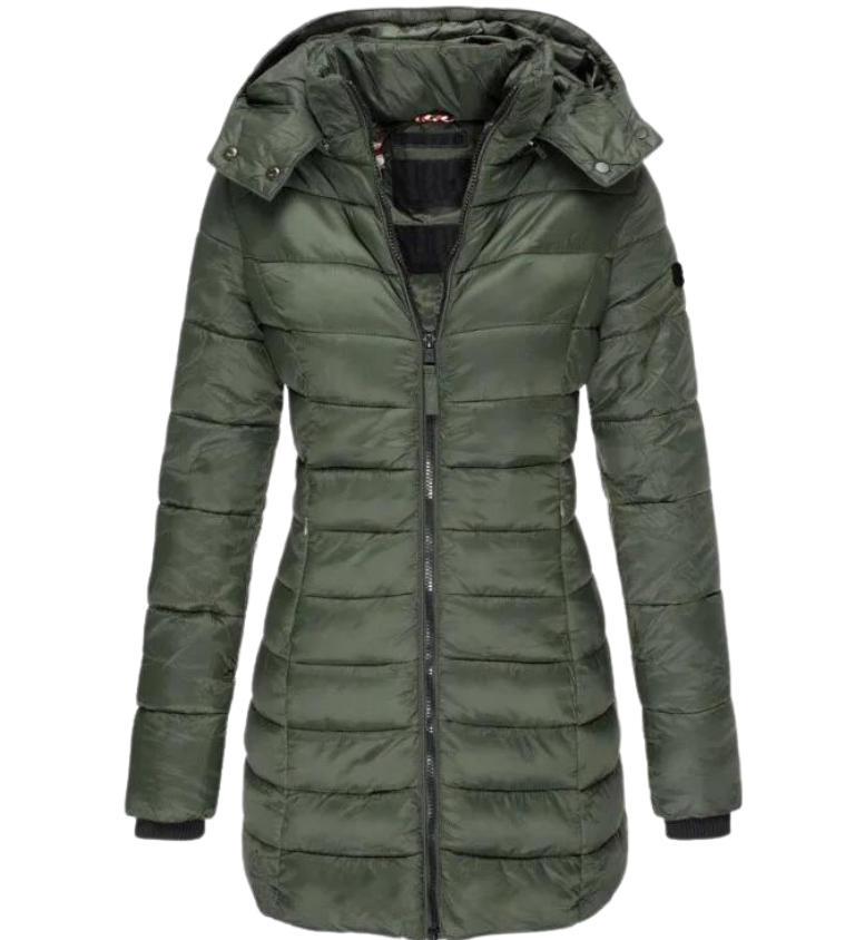 Camille Laurent | Quilted Winter Puffer Coat For Women