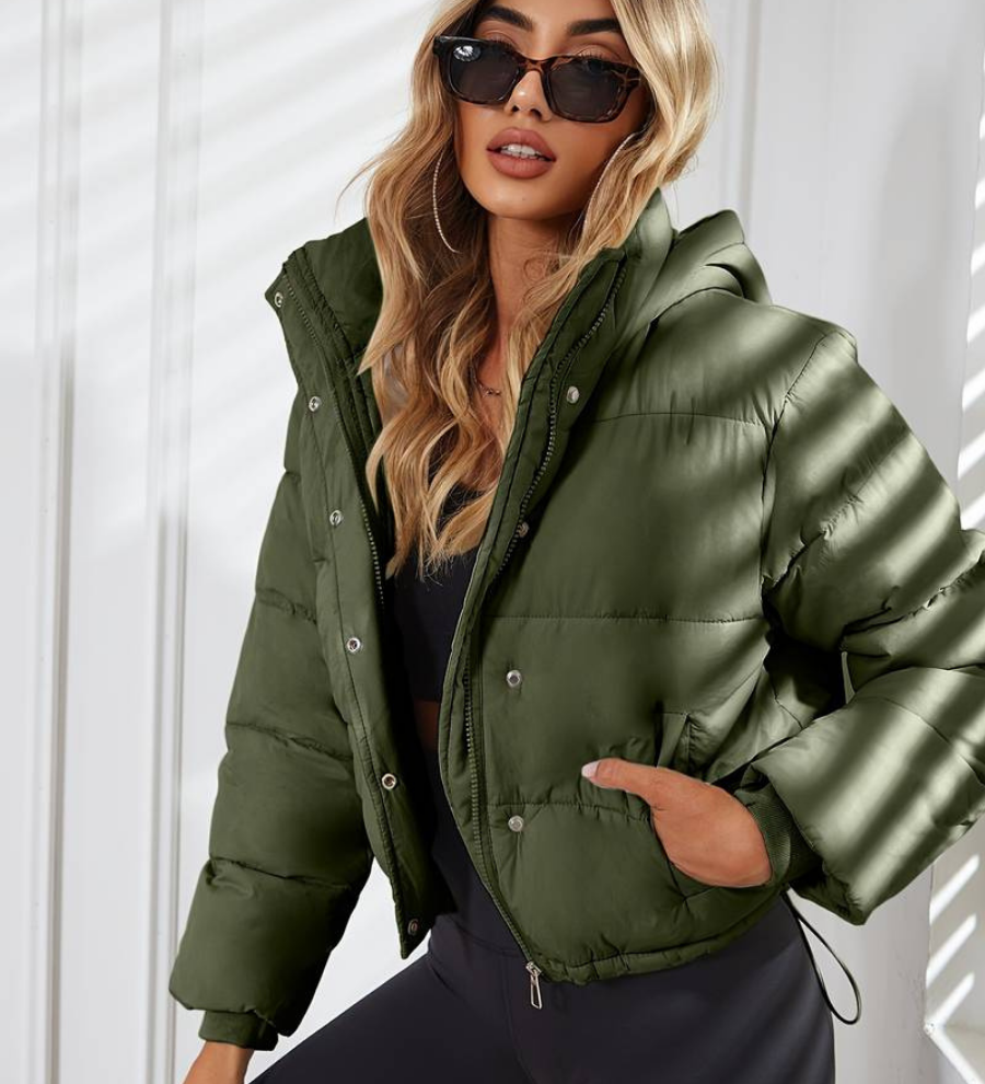 Valentina Moreau | Cropped Puffer Jacket For Women