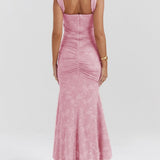 Blue bell floral maxi dress