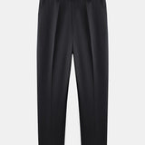 Contrast Zipper Polo & Slim Fit Tapered Trousers