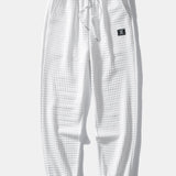 Korte Mouw Wafelshirt & Trekkoord Wafel Joggingbroek