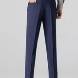 Contrast Jacquard Polo & Slim Fit Tapered Trousers