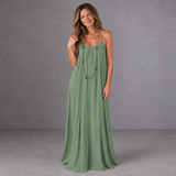 Backless Cami Dress - Green