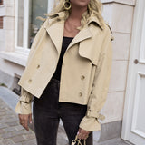 Camille Renard | Cropped Trench Jacket For Women