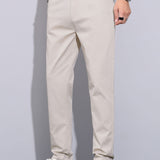 Twist Knit Polo & Elastic Waist Straight Leg Trousers
