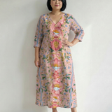 Julien | Light Form Floral Midi Dress