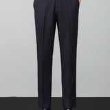 Contrast Textured Knit Polo & Slim Fit Tapered Trousers