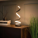 Luminária de mesa espiral