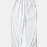Gerimpelde textuur<tc>rood</tc> V-hals shirt &amp; kreuk textuur<tc>rood</tc> Rechte broek