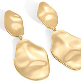 Ripple Wave Earrings | Gold