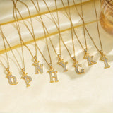 Initial Crown Necklace | Gold