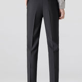 Contrast Trim Stripe Johnny Collar Polo & Slim Fit Tapered Trousers