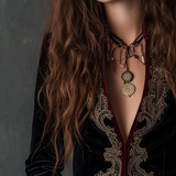 Vintage Baroque Embroidered Velvet Blazer