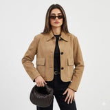 Camille Moreau | Cropped Suede Jacket For Women