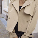 Camille Renard | Cropped Trench Jacket For Women