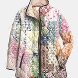 Suri | Casual Floral Print Quilted Jacket