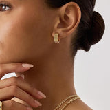 Classic Ridge Earrings | Gold