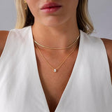 Halo Layered Necklace | Gold