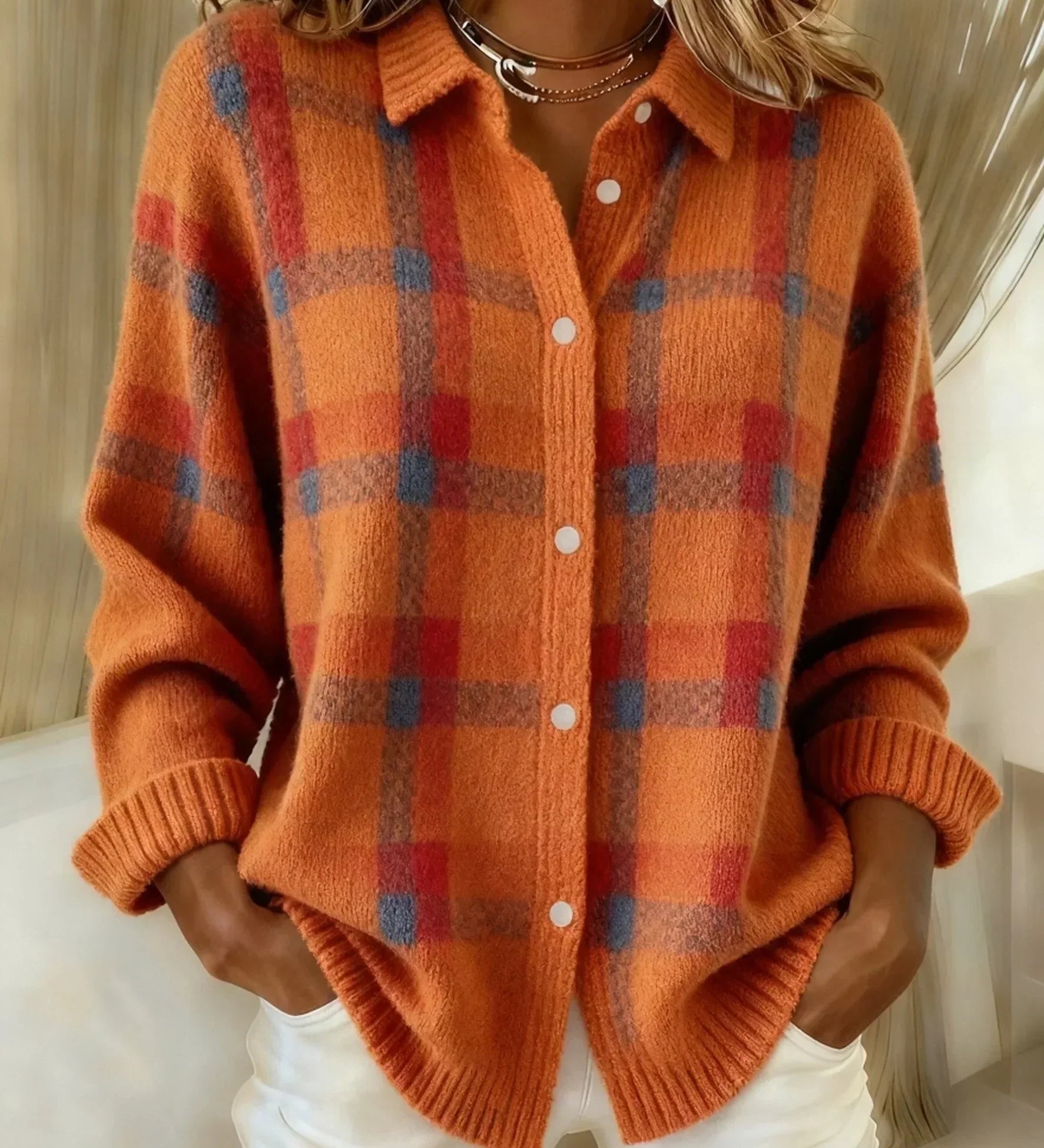 Felicia™ | Laisvas languotas megztinis