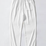 Geometric Jacquard Open Knit Polo & Straight Leg Ribbed Pants