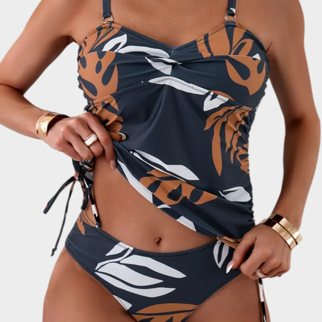 Carmen™ | Bikinis su tropinių lapų raštu