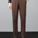 Contrast Stripe Trim Waffle Polo & Slim Fit Tapered Trousers
