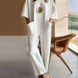 Cotton Stretchy Loose Jumpsuit