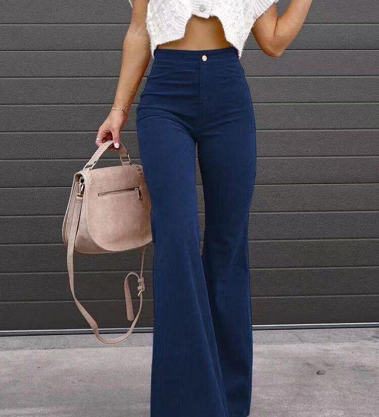 Briana DeLuca | Flared Corduroy Pants For Women